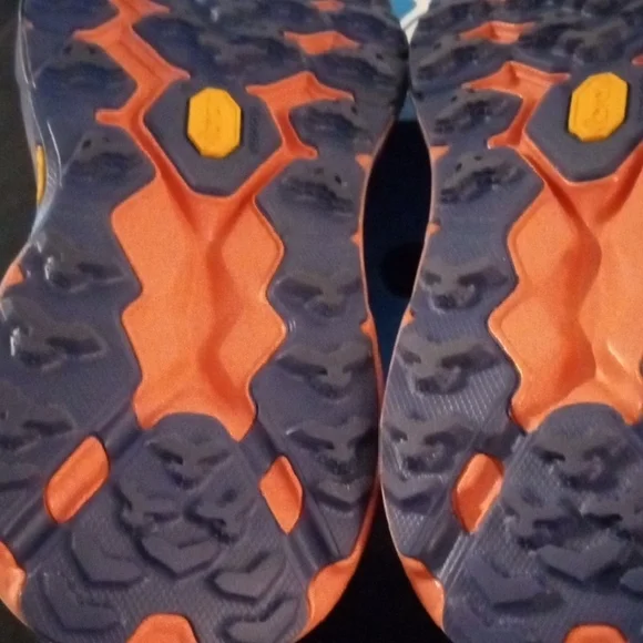 Hoka Purple and Blue SpeedGoat 5 Athletic Shoes with Signature Cushioning - Picture 13 of 15